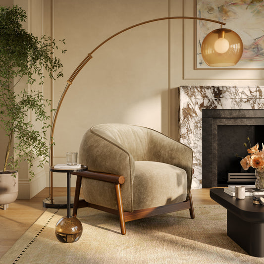 Piedmont Upcycled Chenille Accent Chair Ren S1521