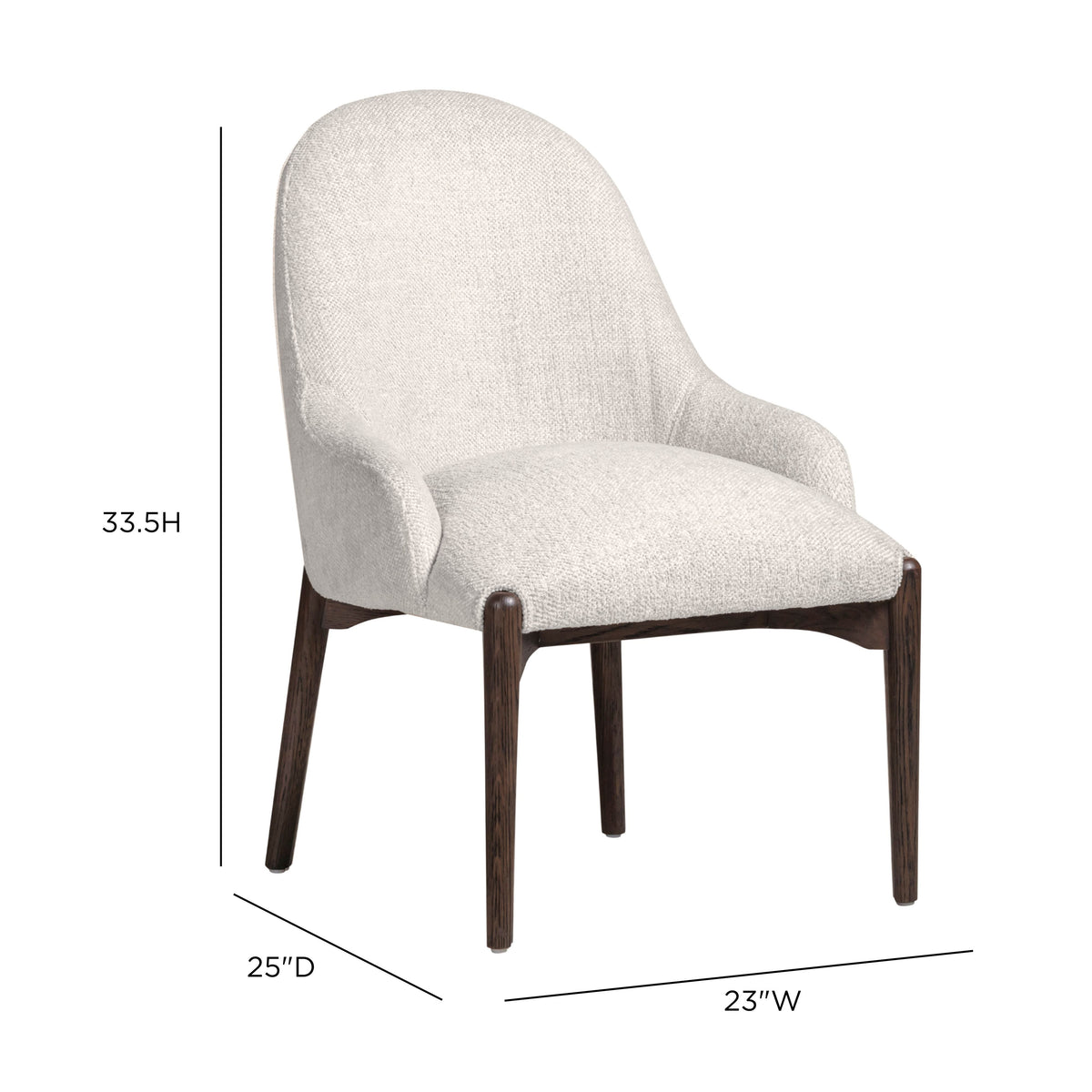 Glendale Natural Performance Chenille Dining Chair by TOV Furniture – photo 6 of 7