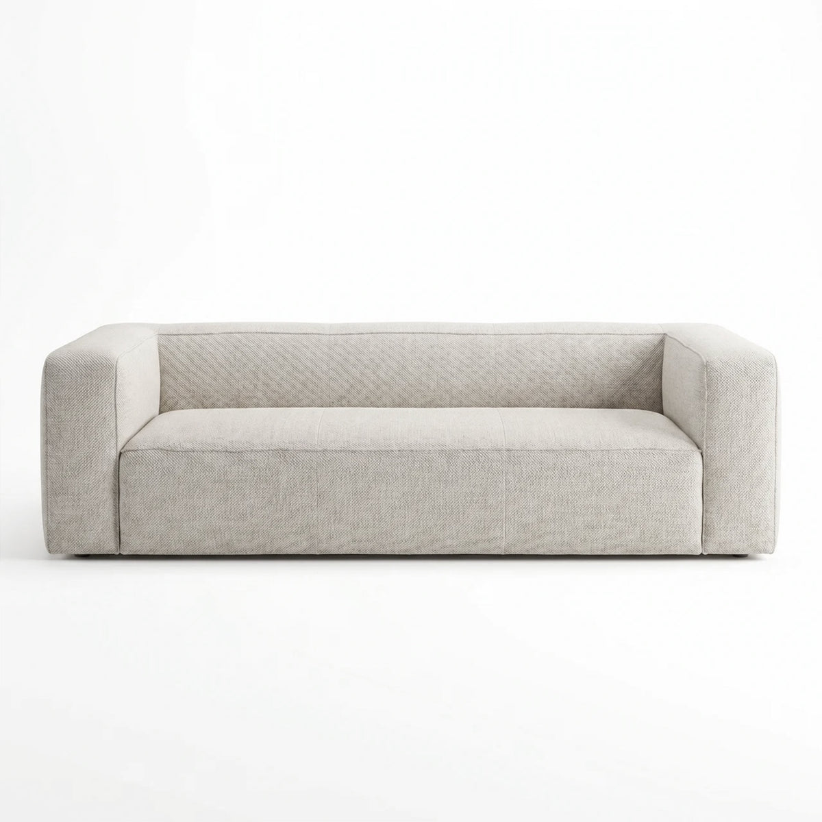 Aurora Pebble Beige Heavy Basketweave Sofa by TOV Furniture – photo 1 of 7