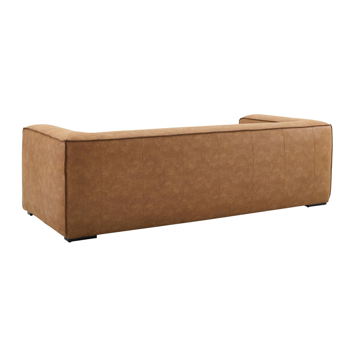 Aurora 90" Brown Leather Sofa by TOV Furniture – photo 4 of 8