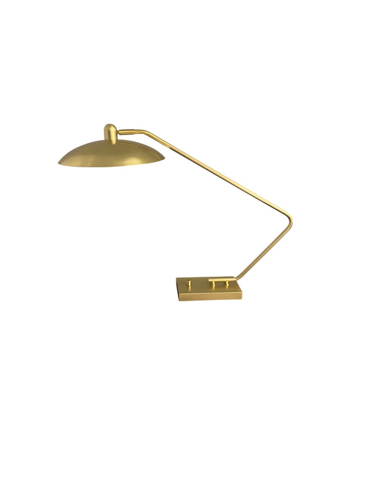 House of Troy Ridgeline Task Table Lamp in Natural Brass