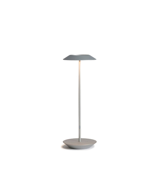 Royyo Desk Lamp Silver Body Silver Base Plate Ryo Sw Sil Sil Dsk by Koncept Inc