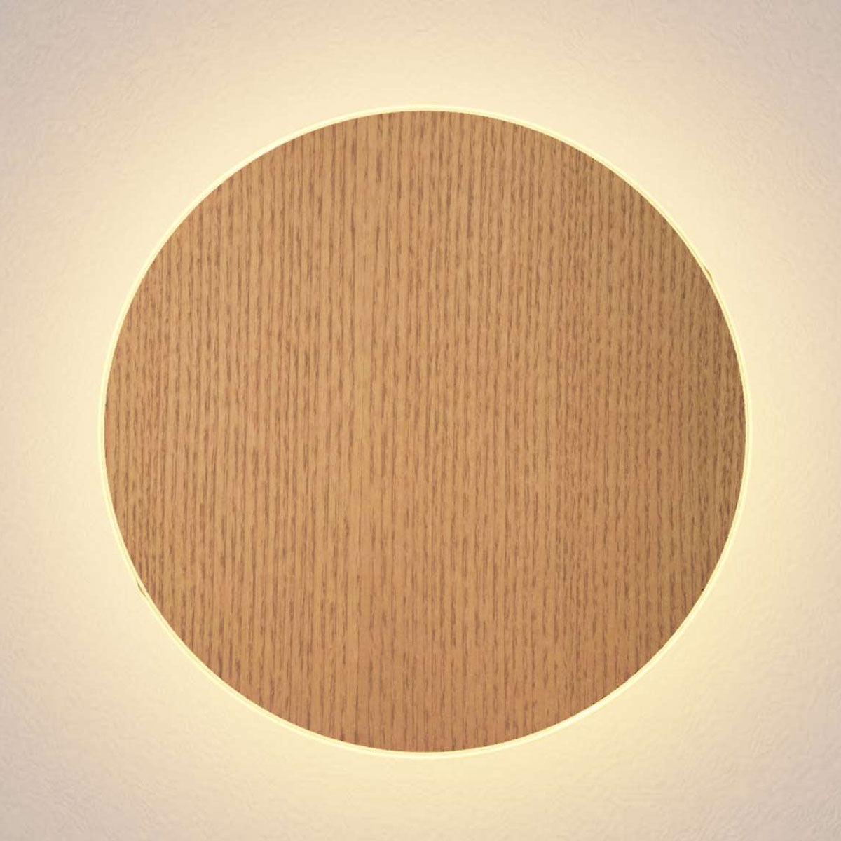 white oak veneer LED wall lamp for Scandinavian or minimalist interiors