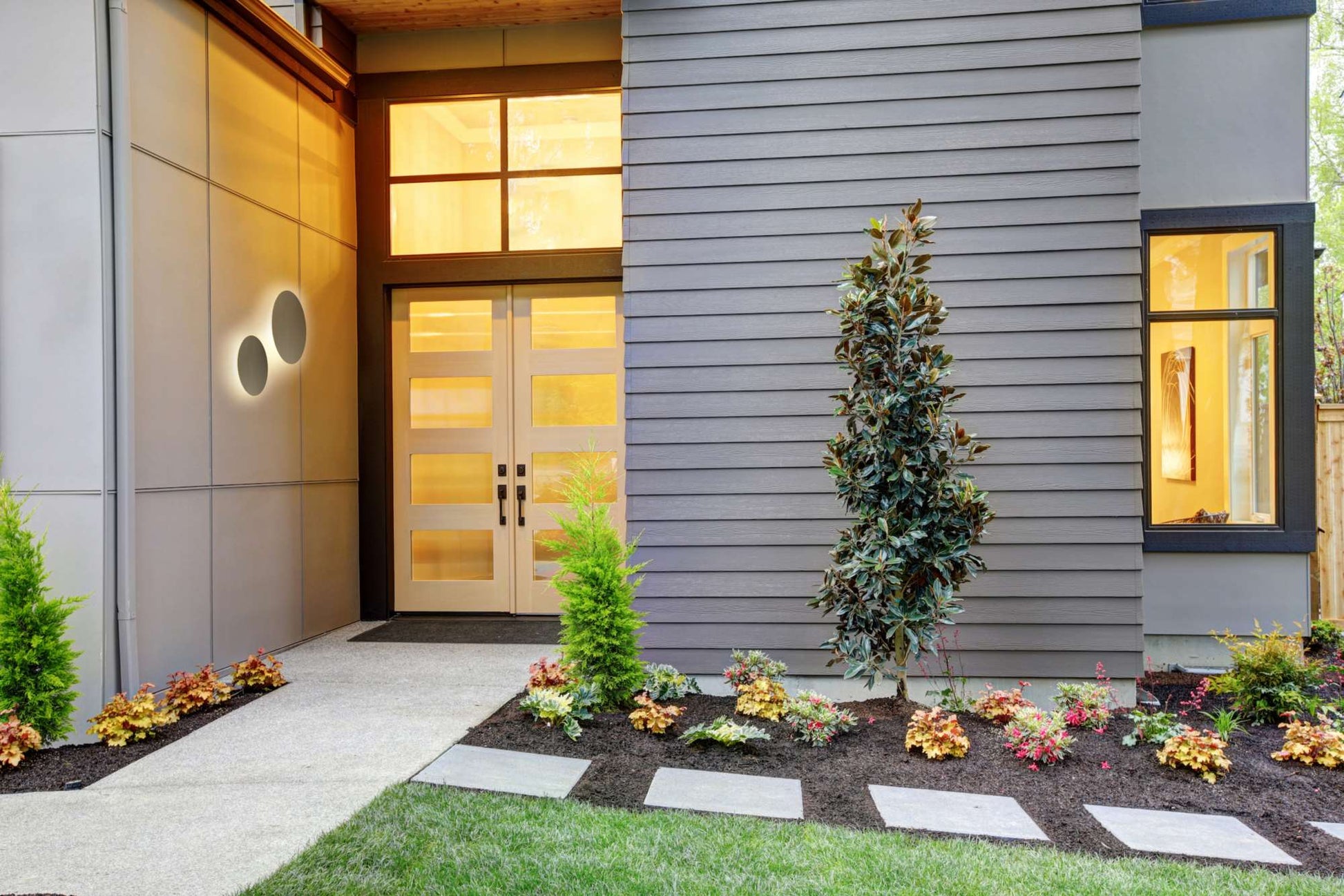 indoor outdoor LED wall fixture ideal for living rooms and hotel lobbies