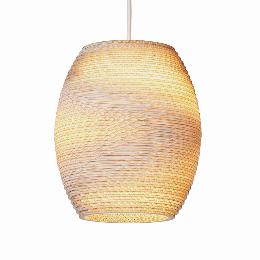 Oliv Recycled Cardboard Pendant Light By Graypants