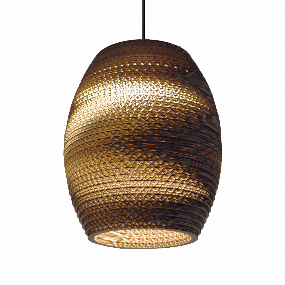 Oliv Recycled Cardboard Pendant Light By Graypants