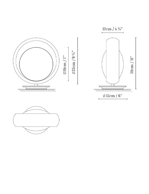 B.lux Ring T dimension drawing