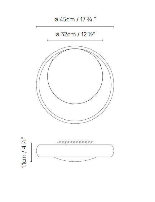 B.lux Ring C45 dimension drawing