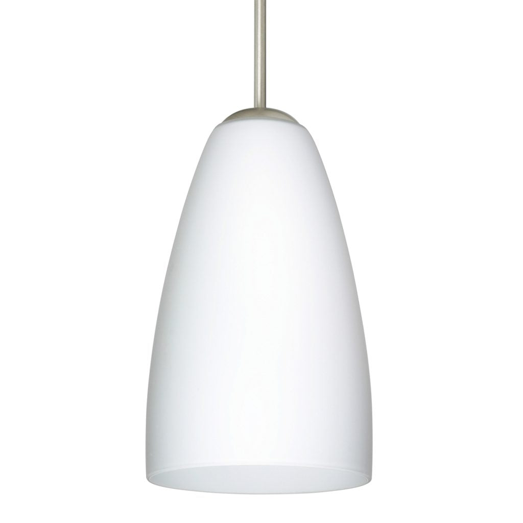 Bring soft, diffused illumination to your space with the Besa Riva 9 Opal White glass pendant, designed for residential and commercial applications