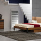 Rondo Mid-Century Platform Bed with Nightstands Storage And Lights