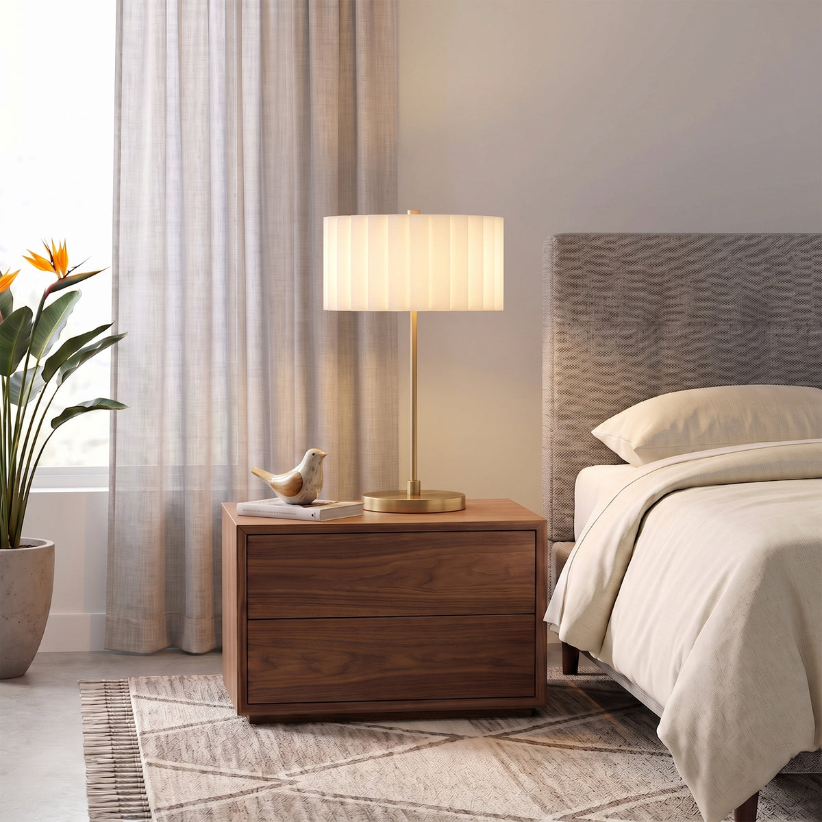 Scallop Slimline Table Lamp by Nova of California – view 1