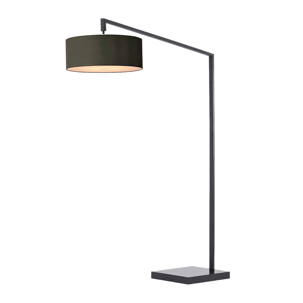Stretch 75"H 1-Light Chairside Arc Lamp by Nova of California, Black, Black shade – view 10