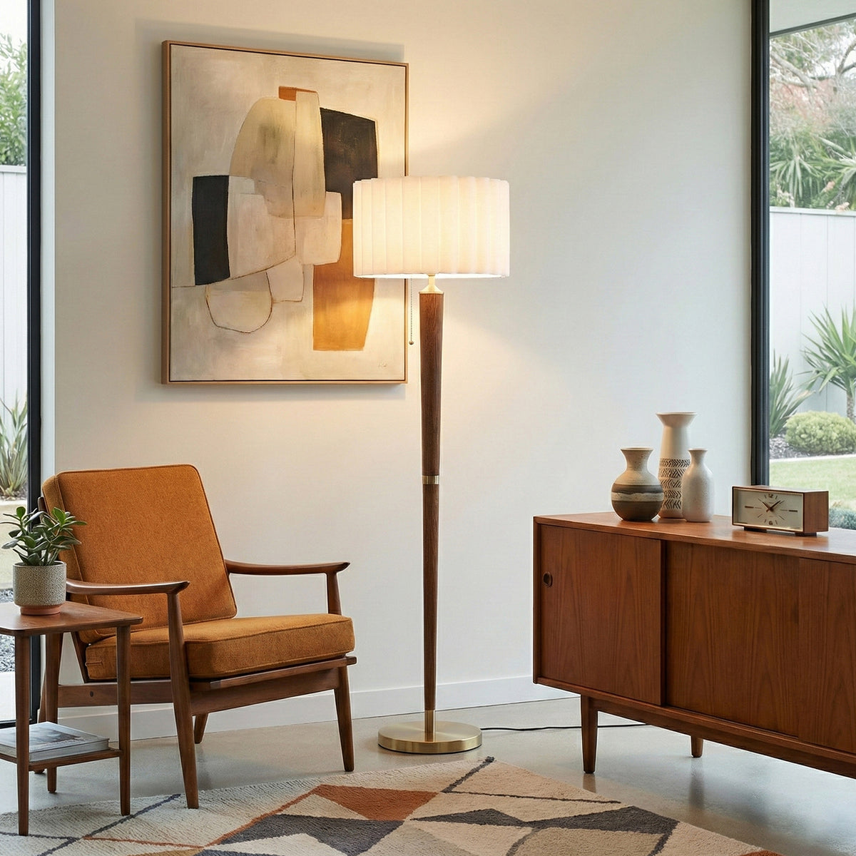Scalloped Floor Lamp by Nova of California – view 1