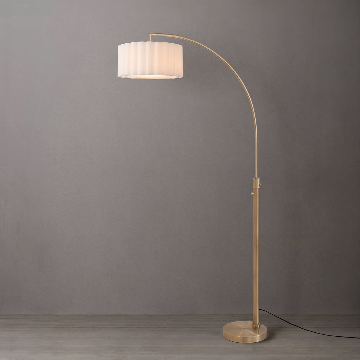 Float Scallop 75"H Chairside Arc Lamp by Nova of California – view 6