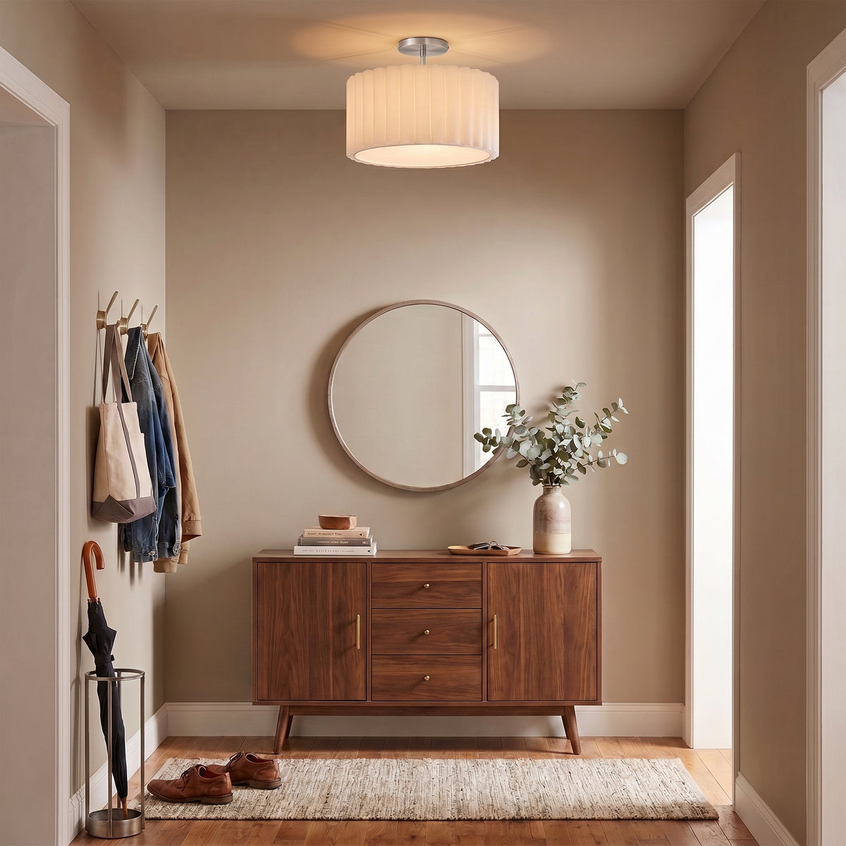Scallop Semi-Flush Mount by Nova of California – view 3