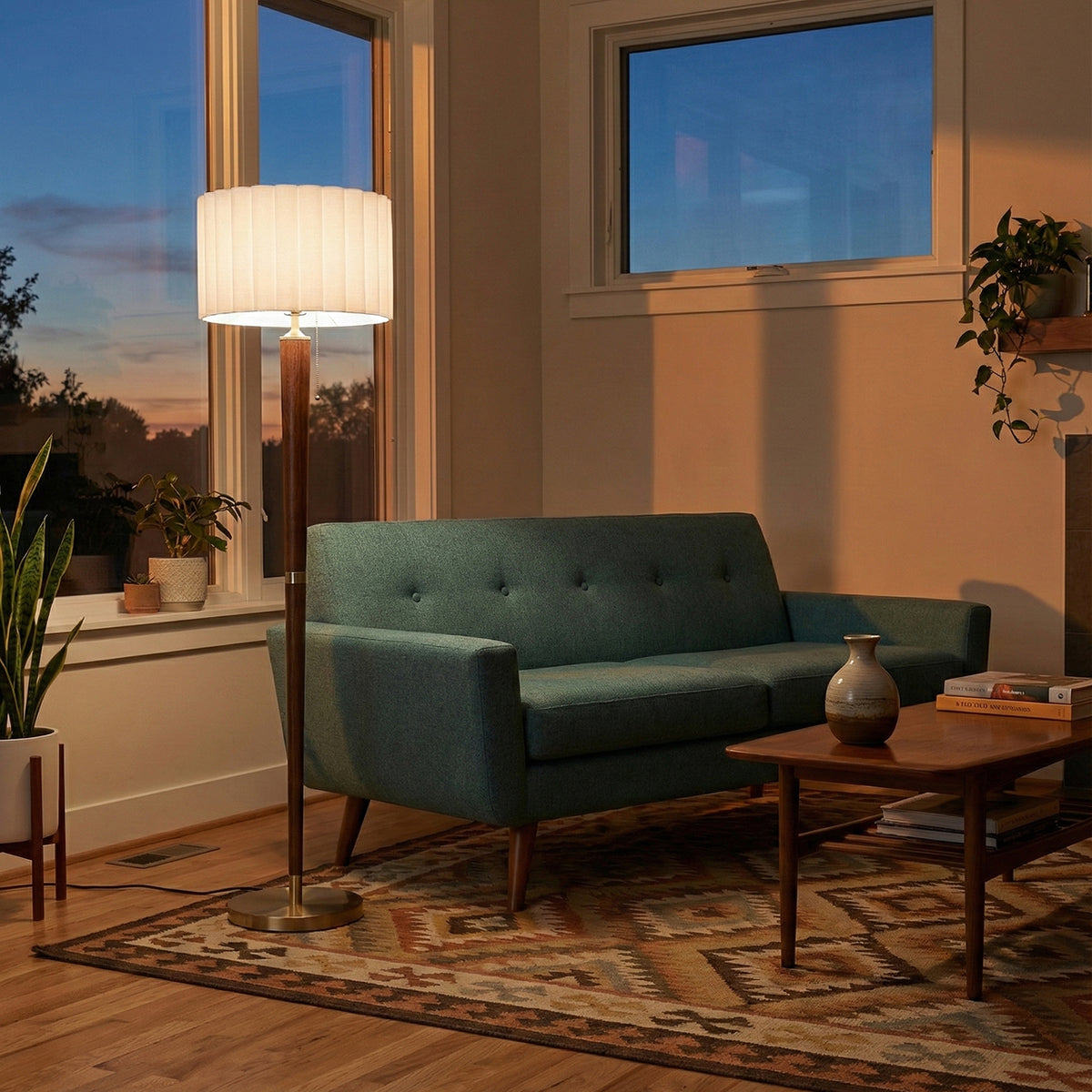 Scalloped Floor Lamp by Nova of California – view 3