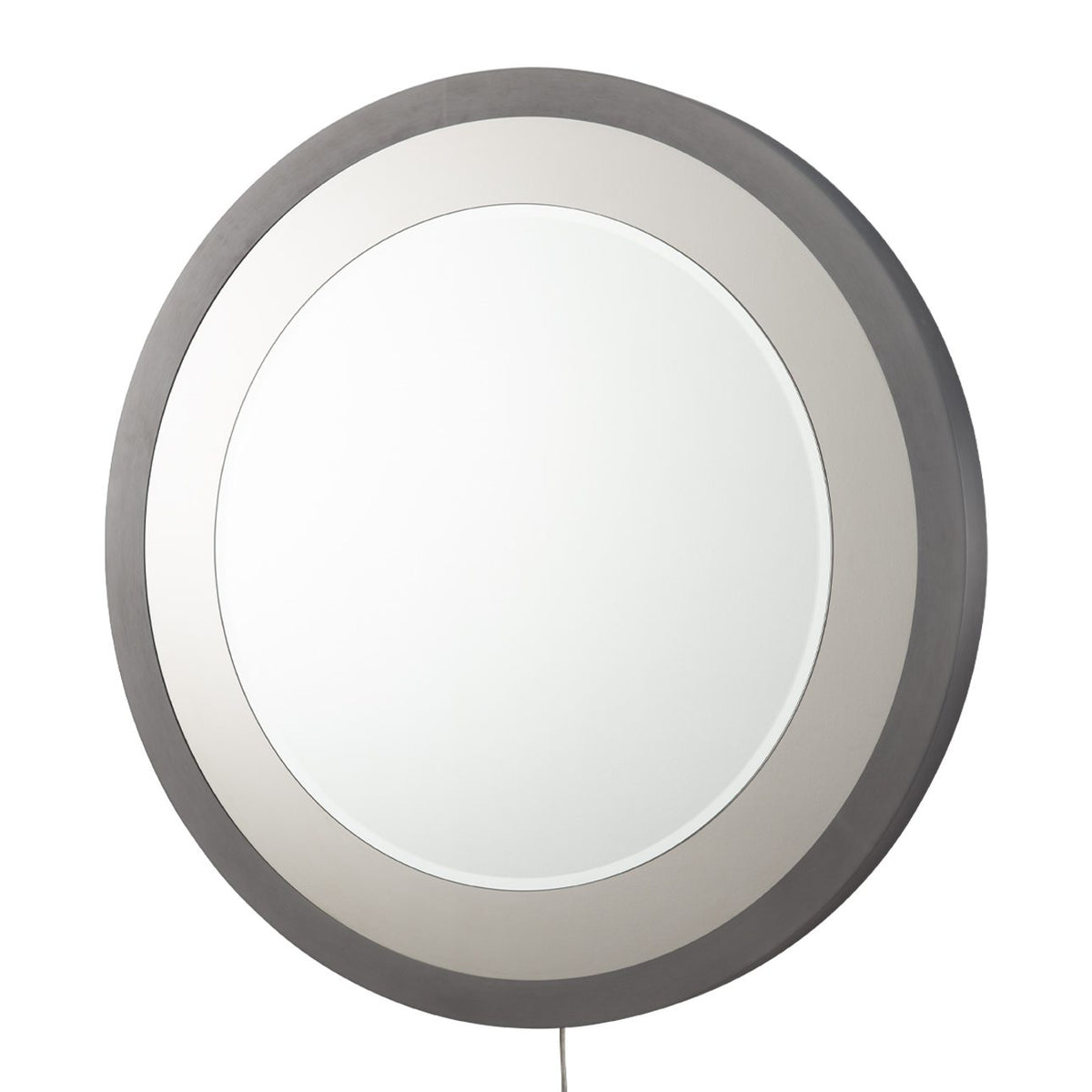 Starfall Vanishing Infinity LED Round Wall Mirror by Nova of California, Gunmetal – view 8