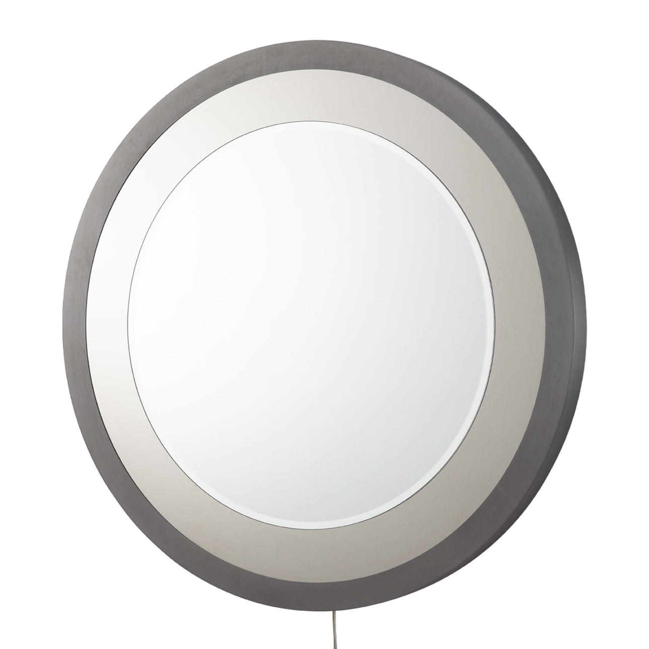 Carnival 36 Round Led Infinity Wall Mirror Brushed Brass Touch 4111717Bb by Nova California