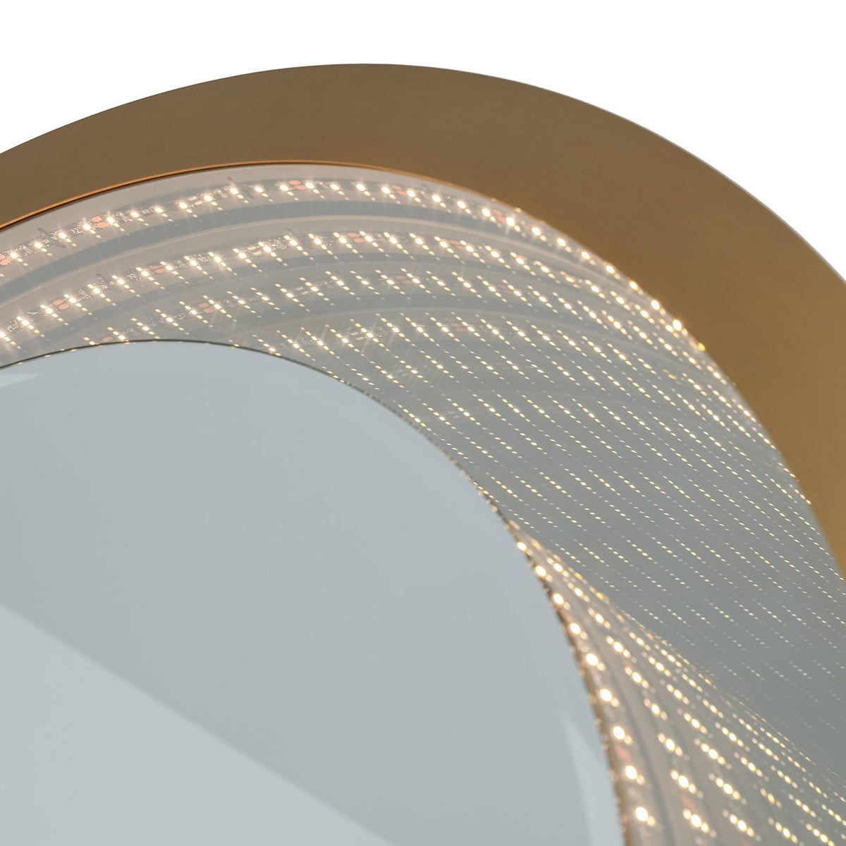 Starfall Vanishing Infinity LED Round Wall Mirror by Nova of California – view 3