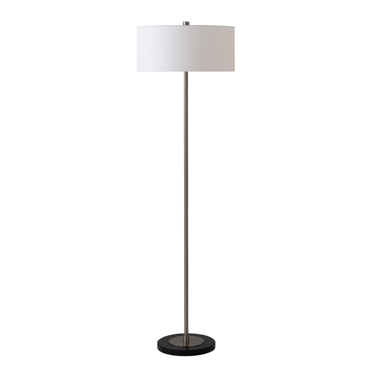 Coronado Slimline Floor Lamp by Nova of California, Satin Nickel – view 2