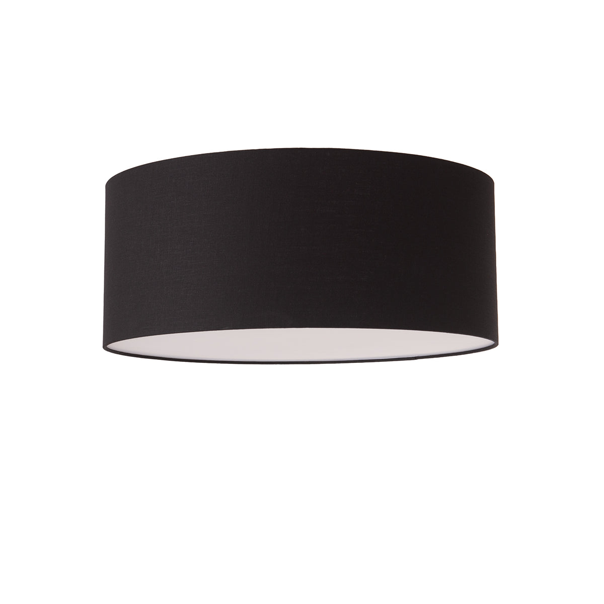 Stretch Flush Mount by Nova of California, Black shade, Satin Nickel body – view 7