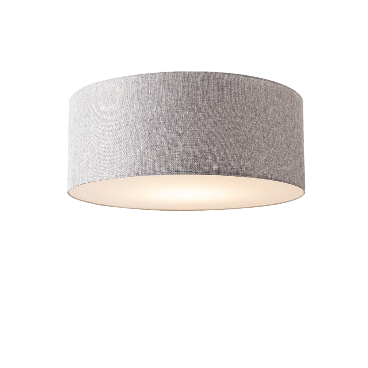 Stretch Flush Mount by Nova of California, Cashmere Gray shade, Satin Nickel body – view 10