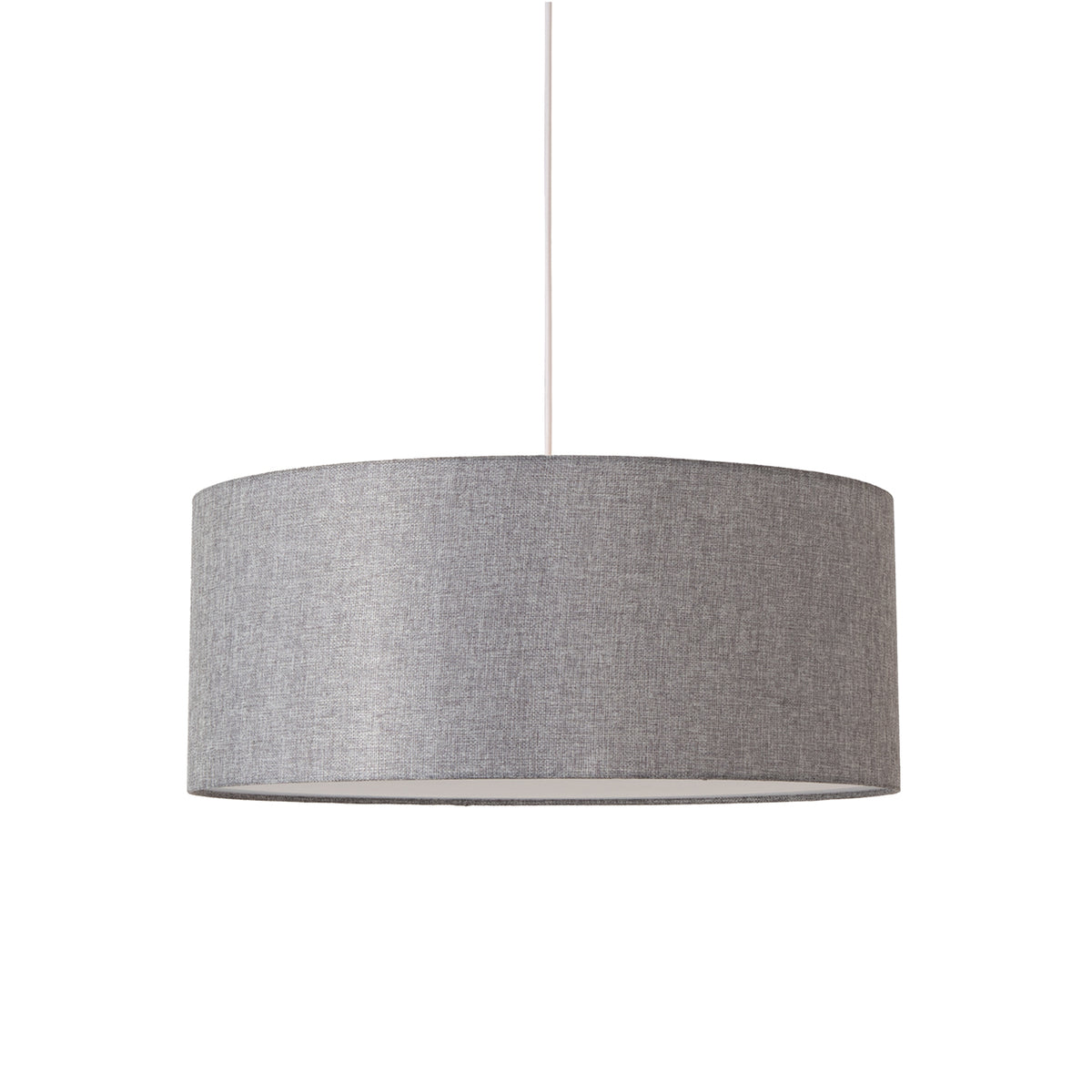 Stretch Pendant by Nova of California, Cashmere Gray shade, Satin Nickel body – view 4
