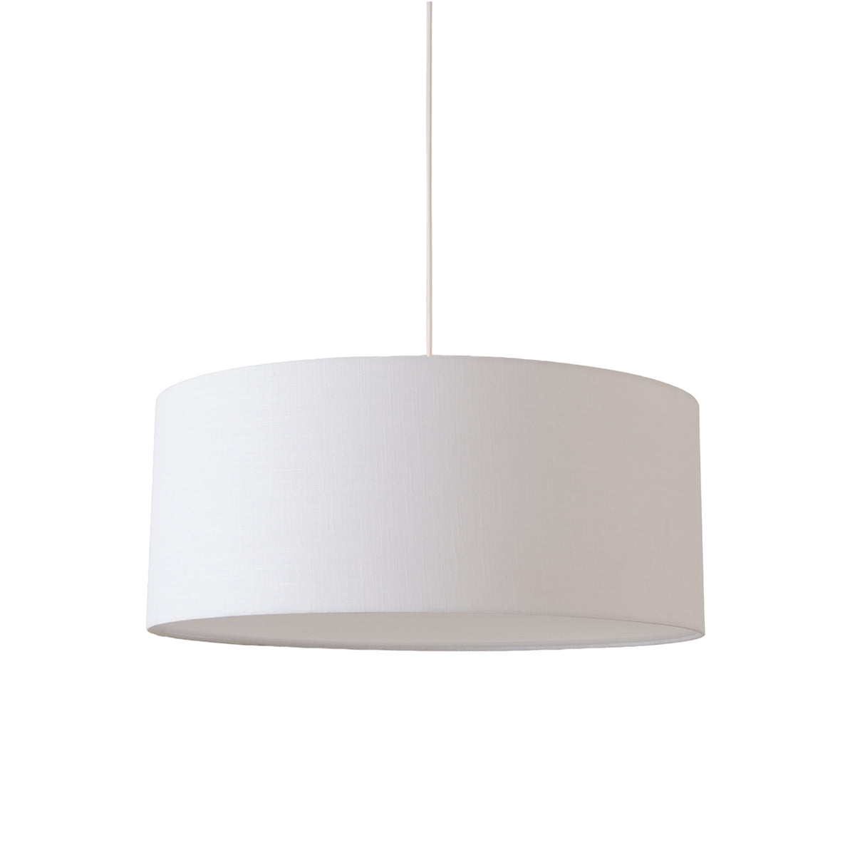 Stretch Pendant by Nova of California, White shade, Satin Nickel body – view 7