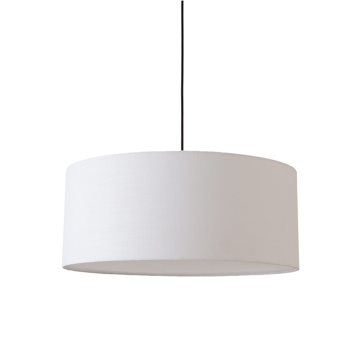 Stretch Pendant by Nova of California, White shade, Weathered Brass body – view 13
