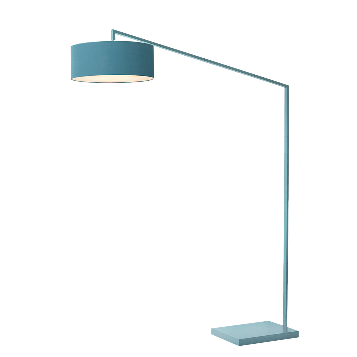Stretch 87" Arc Floor Lamp by Nova of California, Pool Blue, Turquoise shade – view 4