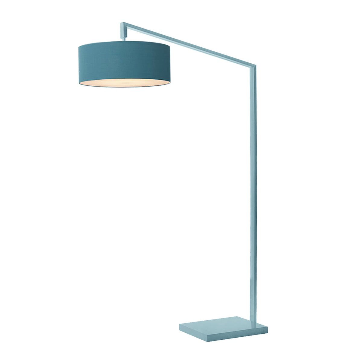Stretch 75"H 1-Light Chairside Arc Lamp by Nova of California, Pool Blue, Turquoise shade – view 4