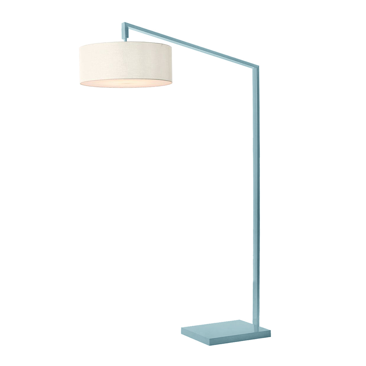 Stretch 75"H 1-Light Chairside Arc Lamp by Nova of California, Pool Blue, White shade – view 18