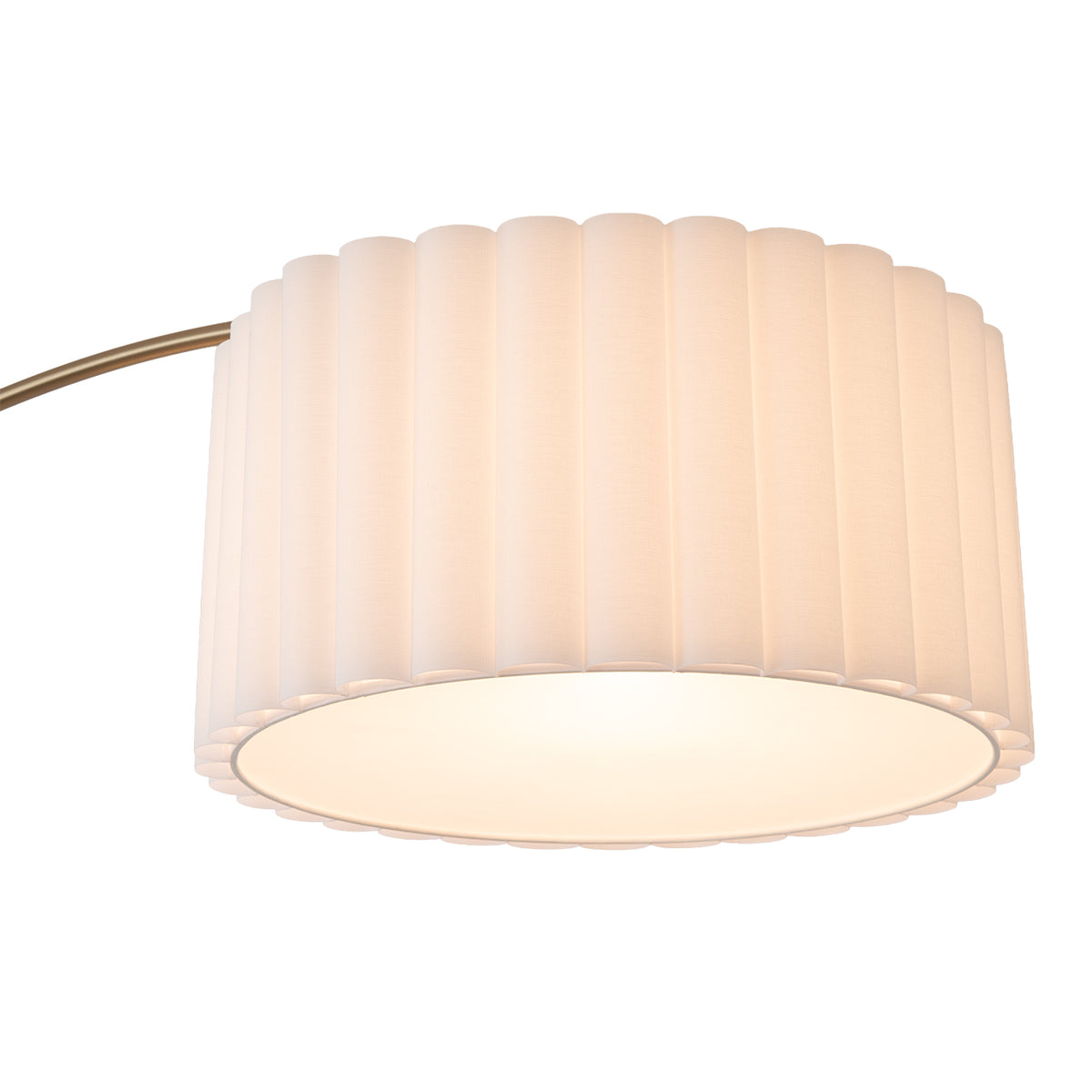 Scalloped 1-Light Arc Floor Lamp by Nova of California – view 6