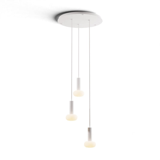 Combi Pendant 6 Circular 3 Combo Matte White Matte White Canopy Glass Ball Attachment Suspension Flush Mount 2 In 1 Cmp C3 S 06 Mwt Na Glb by Koncept Inc