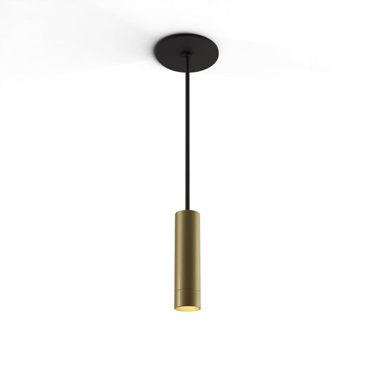Combi Pendant 6 Brass Matte Black Canopy Suspension Flush Mount 2 In 1 Cmp S1 S 06 Brs by Koncept Inc