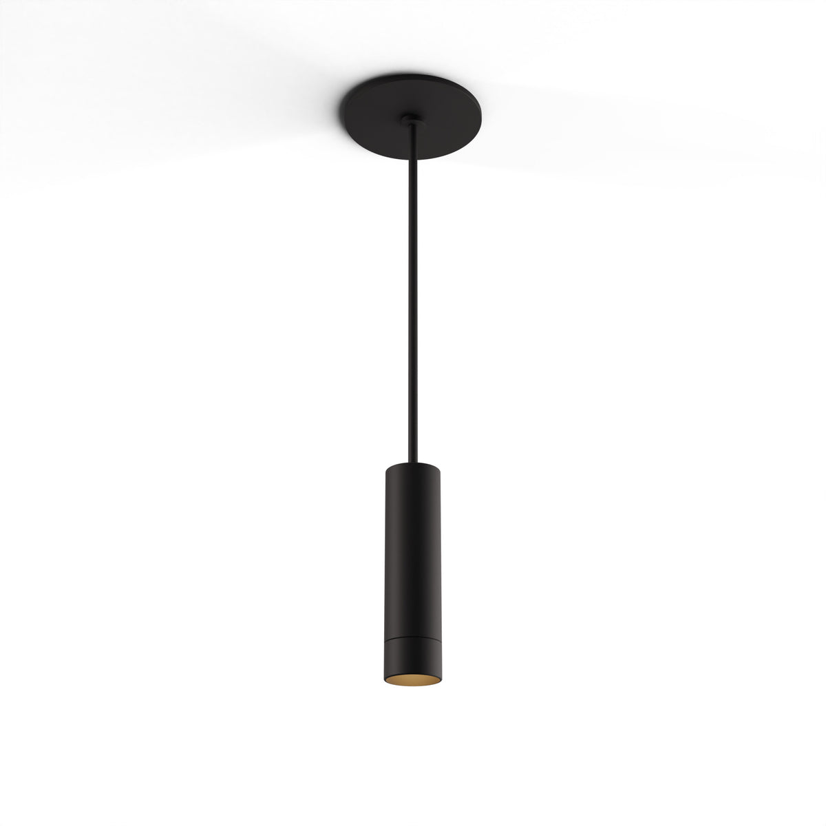 Koncept Combi Single LED Pendant, Matte Black, 6" Body, No Attachment (CMP-S1-S-06-MTB)