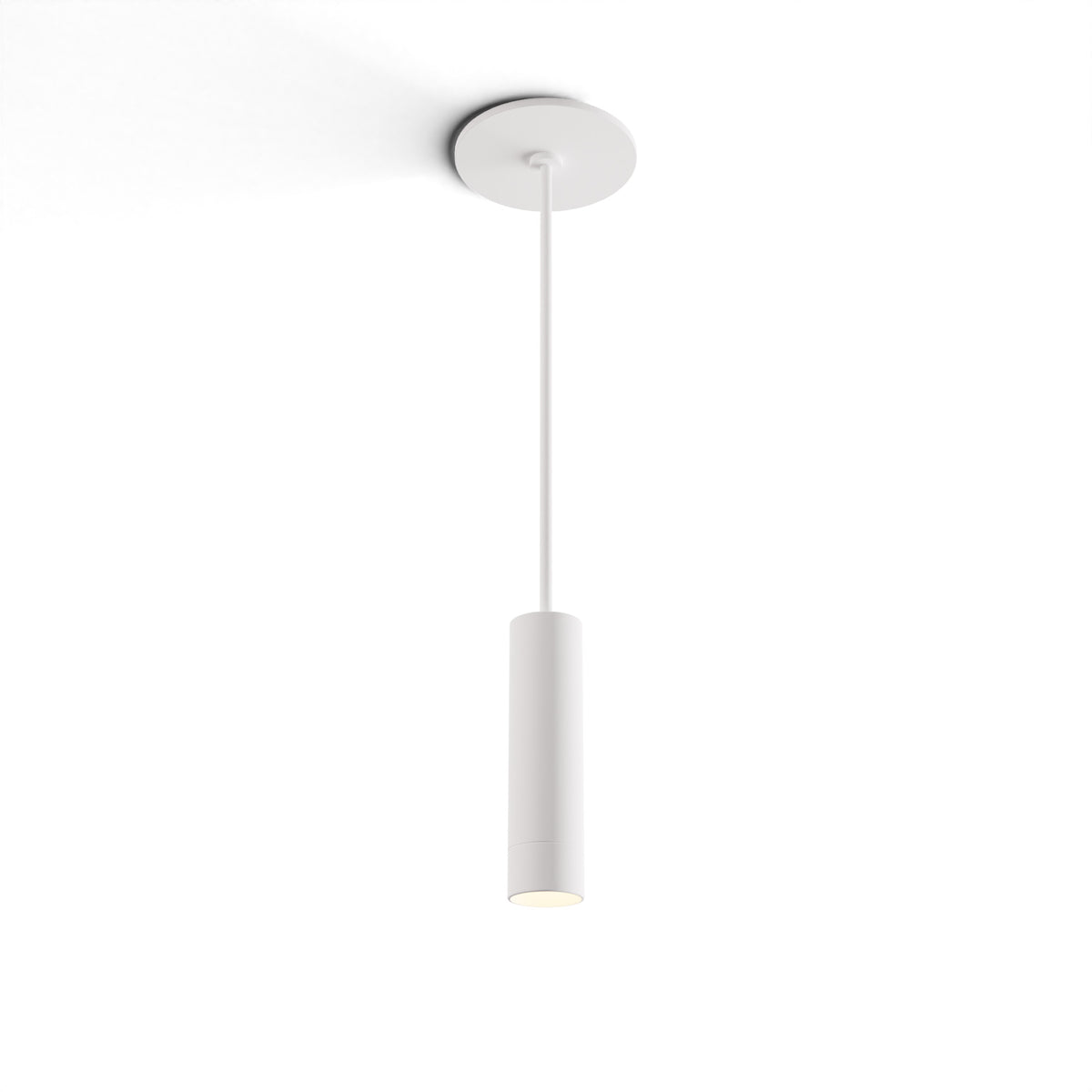 Koncept Combi Single LED Pendant, Matte White, 6" Body, No Attachment (CMP-S1-S-06-MWT)