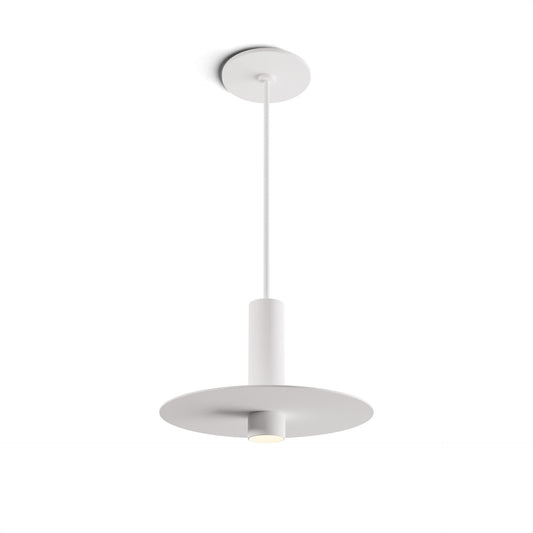Combi Pendant 6 Matte White Matte White Canopy 9 Metal Plate White Paintable Attachment Suspension Flush Mount 2 In 1 Cmp S1 S 06 Mwt Mptb9 by Koncept Inc