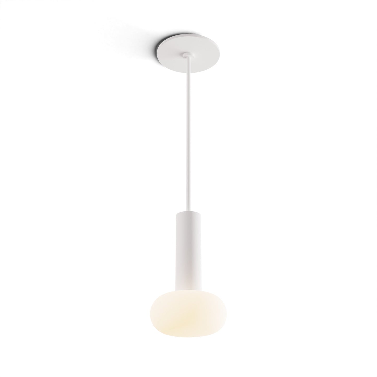 Combi Pendant 6 Matte White Matte White Canopy Glass Ball Attachment Suspension Flush Mount 2 In 1 Cmp S1 S 06 Mwt Na Glb by Koncept Inc