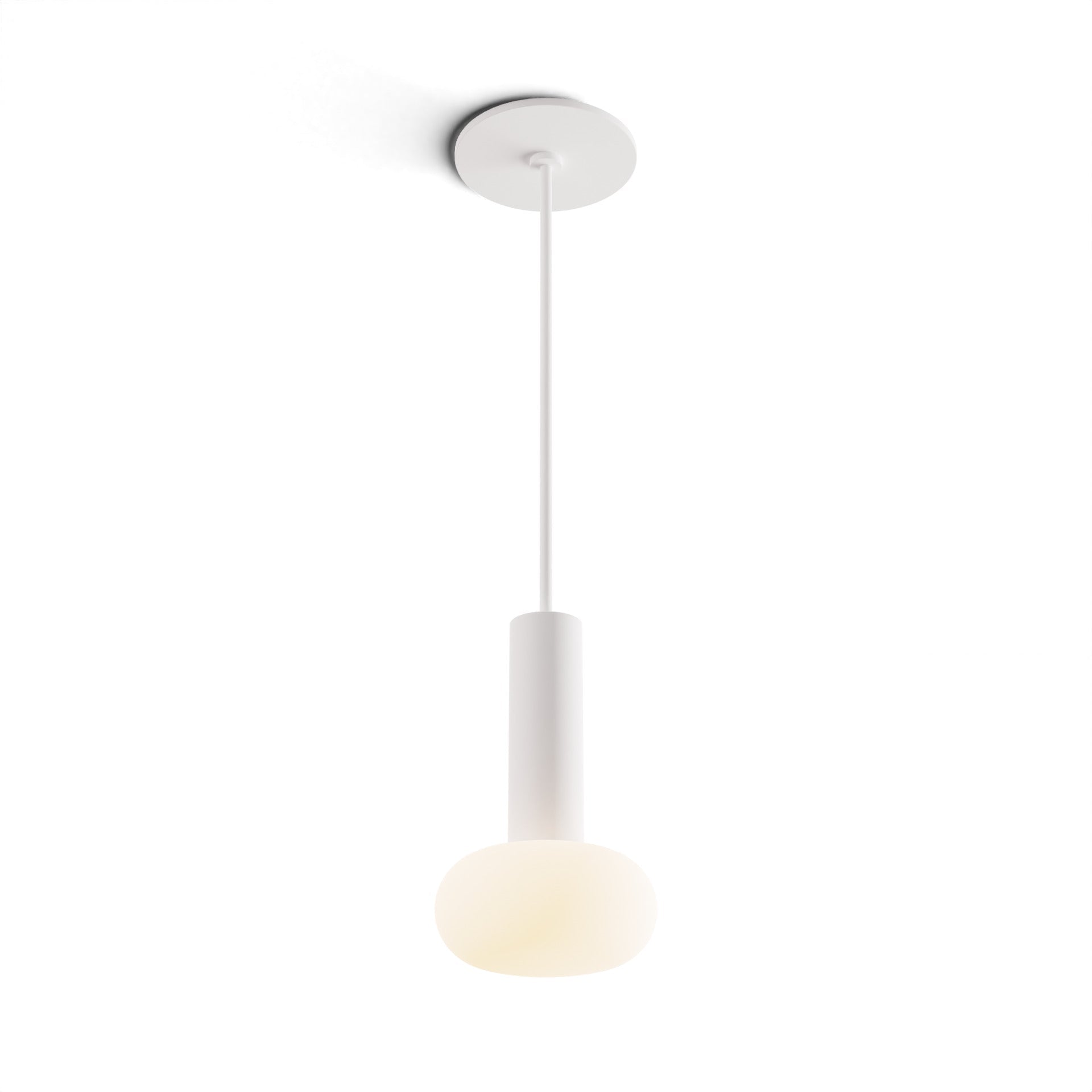 Combi Pendant 6 Matte White Matte White Canopy Glass Ball Attachment Suspension Flush Mount 2 In 1 Cmp S1 S 06 Mwt Na Glb by Koncept Inc