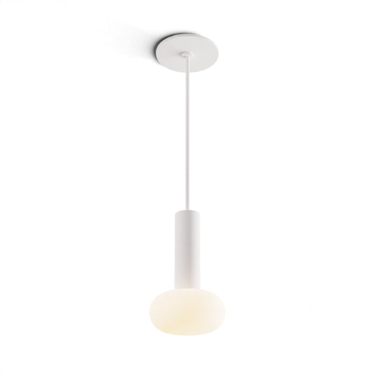 Combi Pendant 6 Matte White Matte White Canopy Glass Ball Attachment Suspension Flush Mount 2 In 1 Cmp S1 S 06 Mwt Na Glb by Koncept Inc