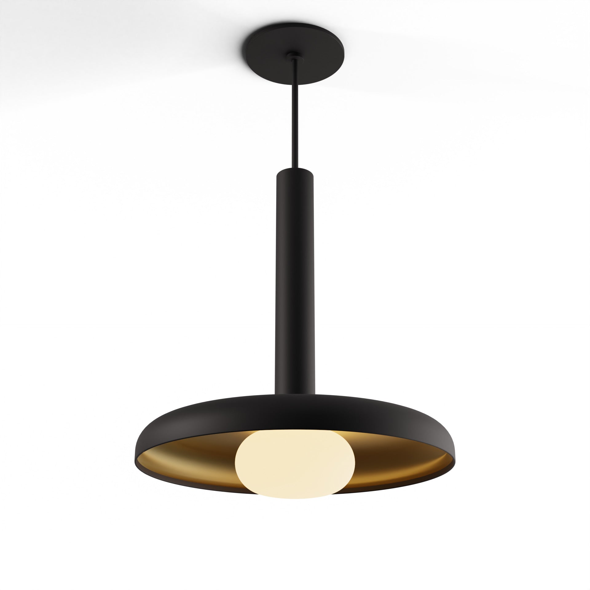 Combi Pendant 12 Matte Black Matte Black Canopy 12 Shade Matte Black Brass Attachment Glass Ball Attachment Suspension Flush Mount 2 In 1 Cmp S1 S 12 Mtb Smbb12 Glb by Koncept Inc