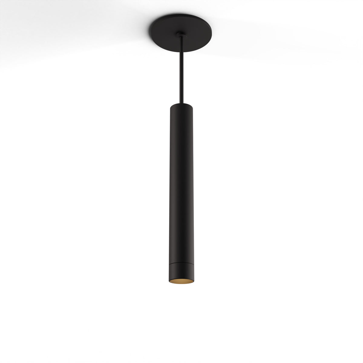 Koncept Combi Single LED Pendant, Matte Black, 12" Body, No Attachment (CMP-S1-S-12-MTB)