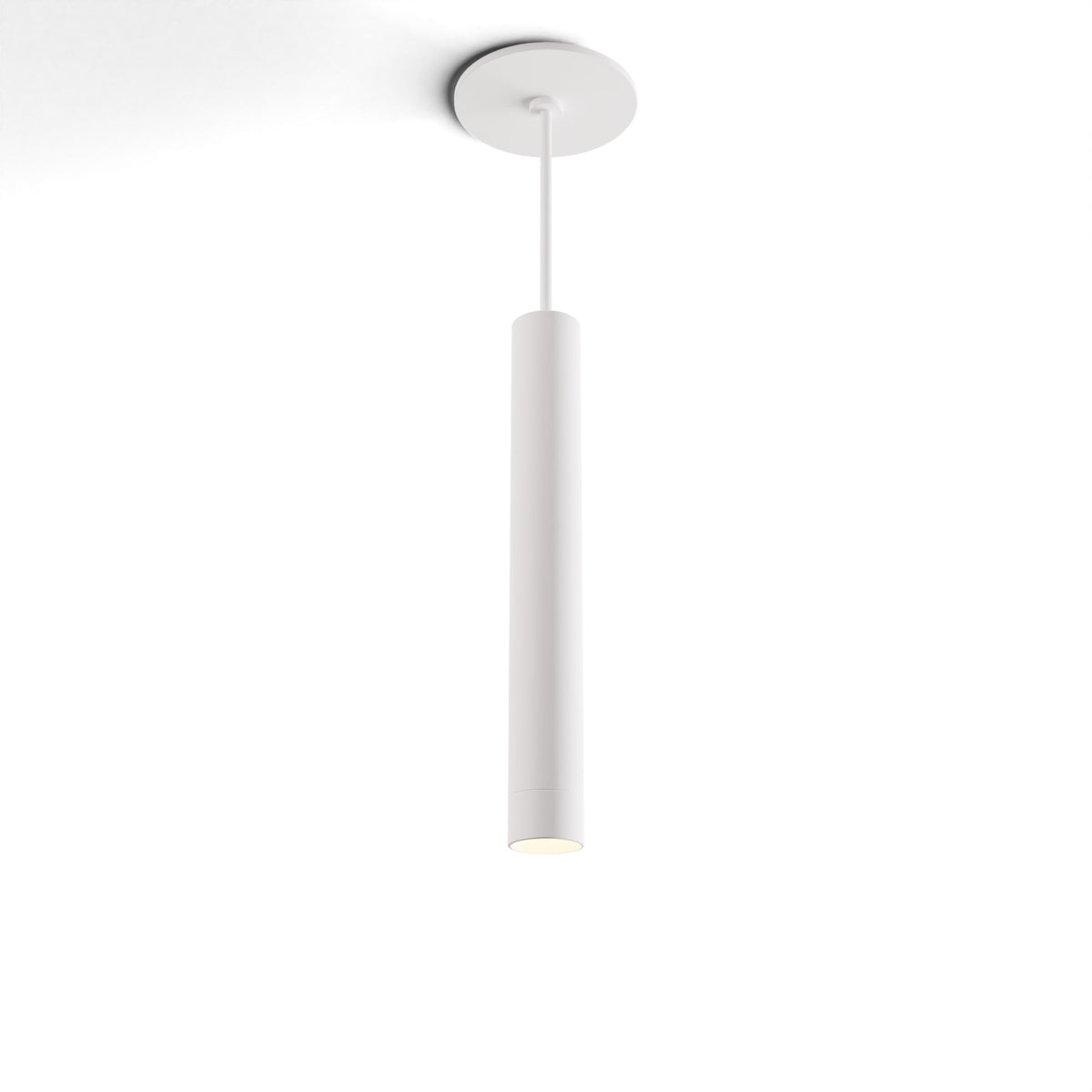Koncept Combi Single LED Pendant, Matte White, 12" Body, No Attachment (CMP-S1-S-12-MWT)