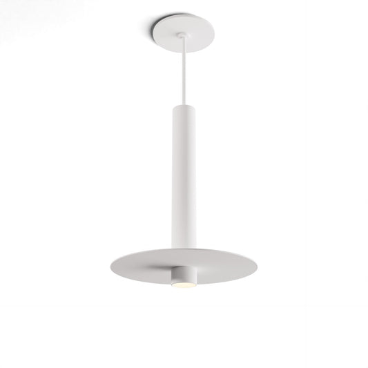 Combi Pendant 12 Matte White Matte White Canopy 9 Metal Plate White Paintable Attachment Suspension Flush Mount 2 In 1 Cmp S1 S 12 Mwt Mptb9 by Koncept Inc