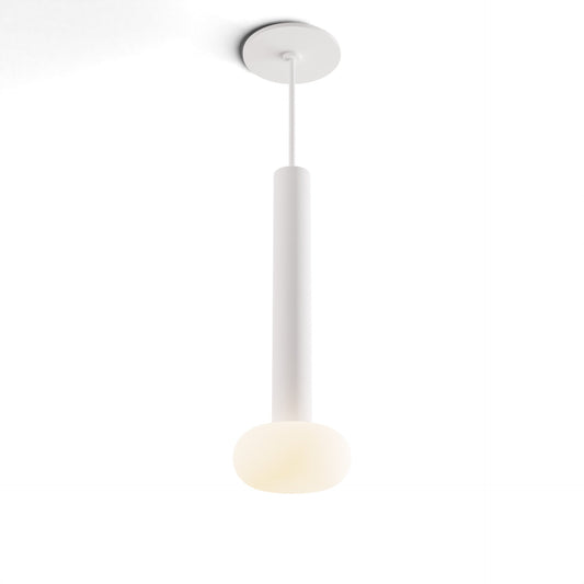 Combi Pendant 12 Matte White Matte White Canopy Glass Ball Attachment Suspension Flush Mount 2 In 1 Cmp S1 S 12 Mwt Na Glb by Koncept Inc