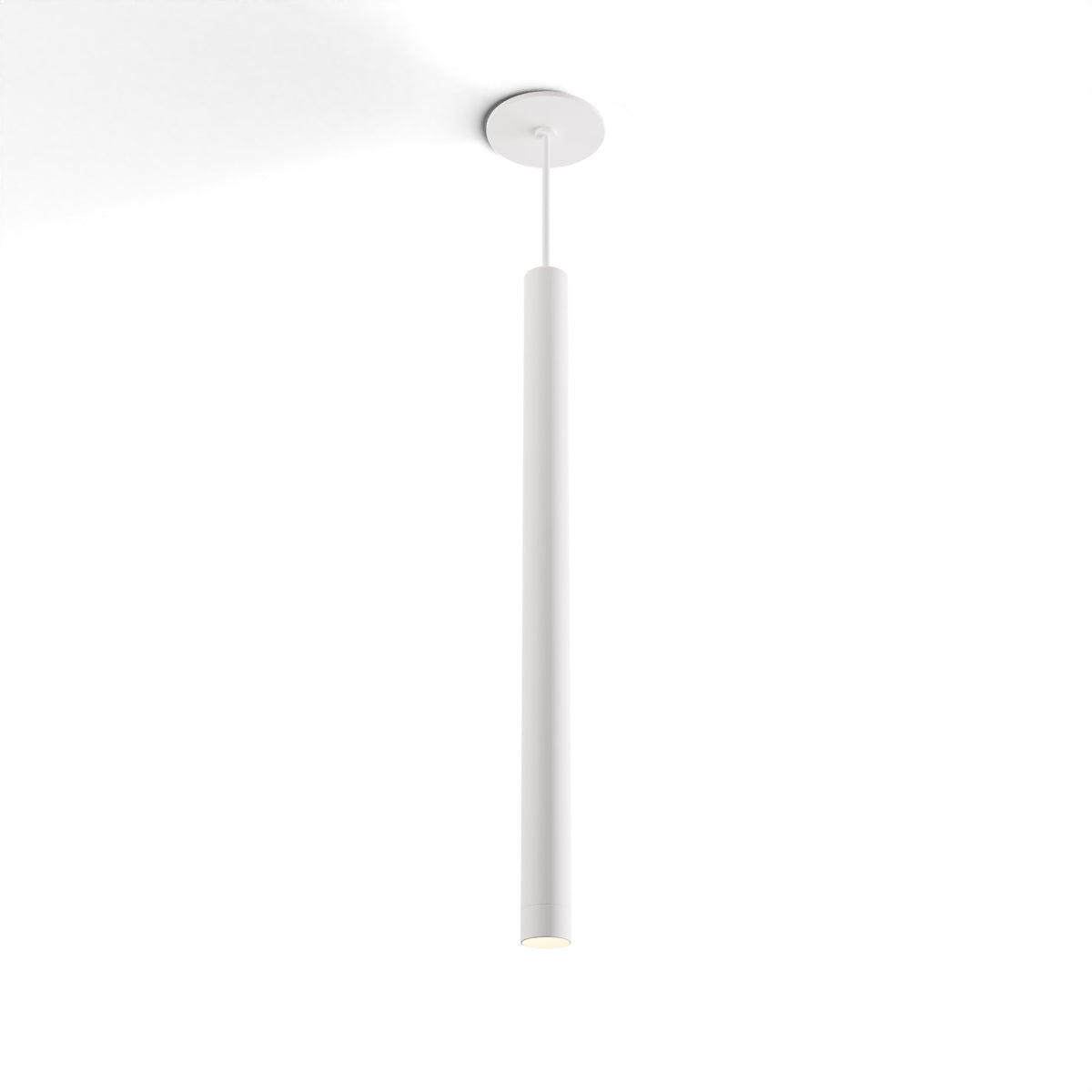 Koncept Combi Single LED Pendant, Matte White, 24" Body, No Attachment (CMP-S1-S-24-MWT)