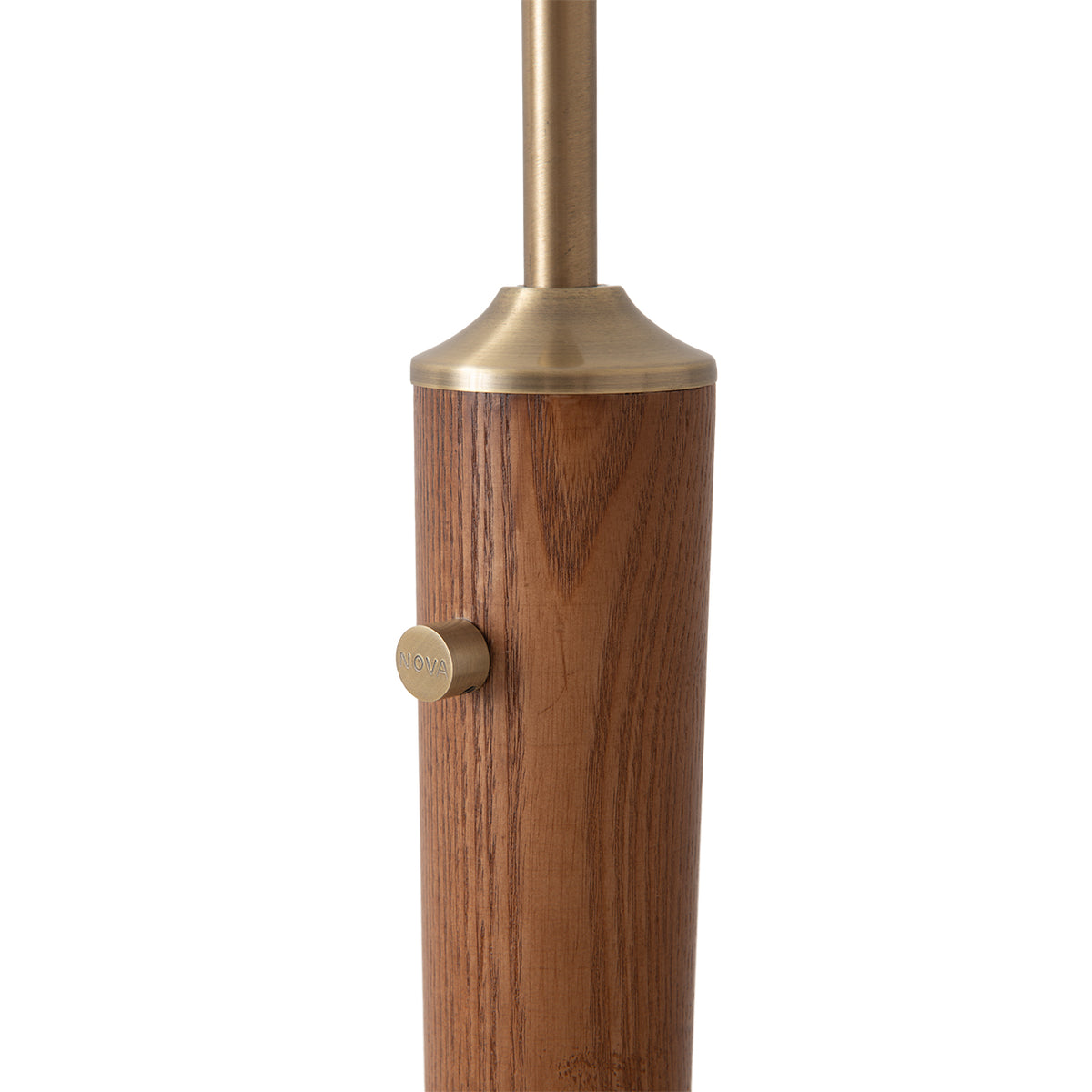 Scalloped 1-Light Arc Floor Lamp by Nova of California – view 8