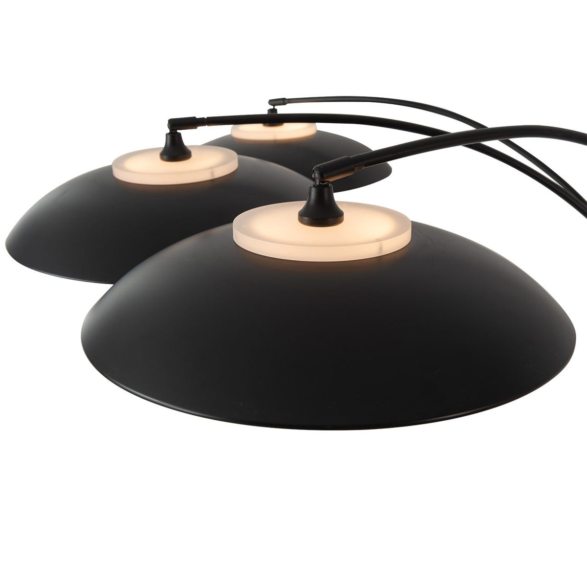 Saucer 3-Light Arc Floor Lamp by Nova of California – view 6
