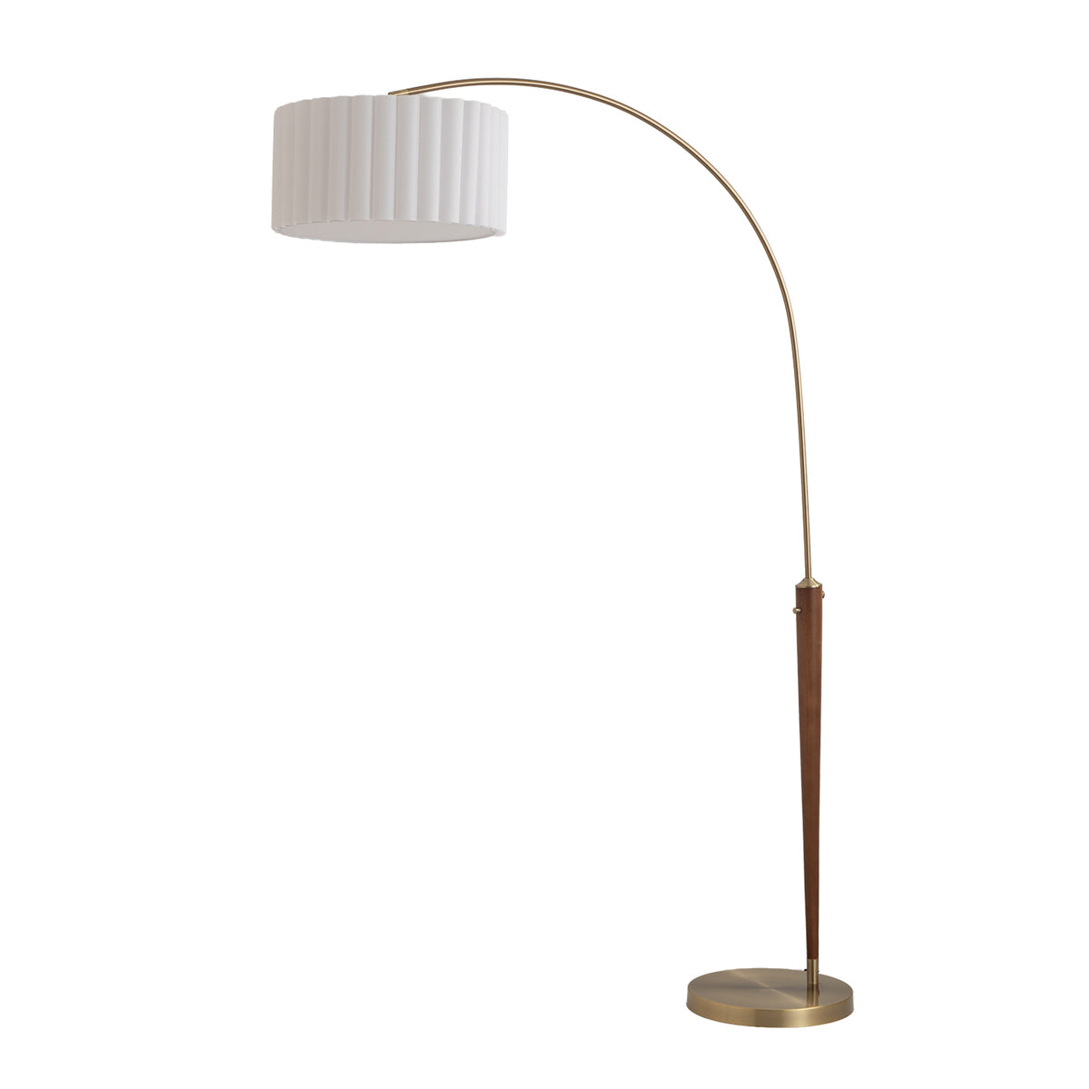 Scalloped 1-Light Arc Floor Lamp by Nova of California – view 4